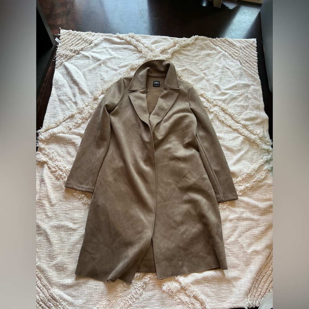 Zara Suede Brown Coat